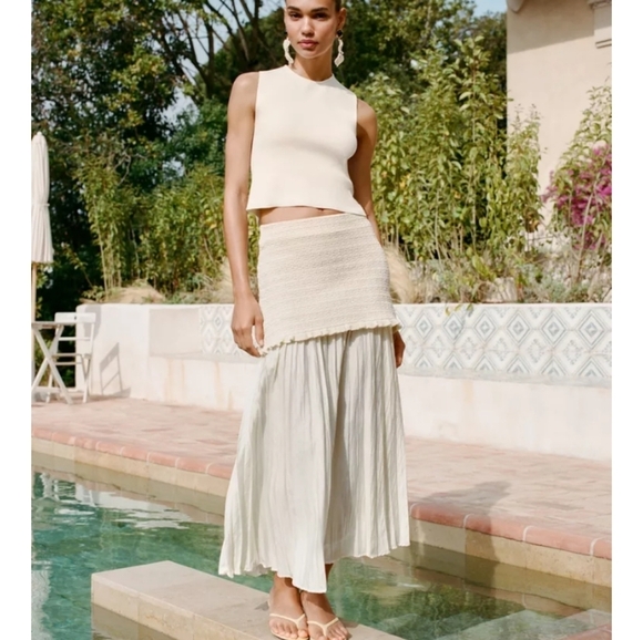 Zara Combination Knit Skirt - Picture 3 of 5